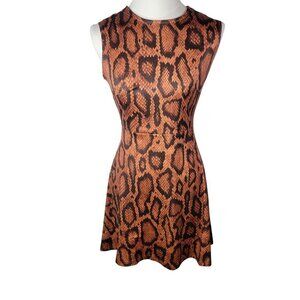 We Wore What Women Snake Print Cider Muscle Sleeveless Mini Dress Size XS